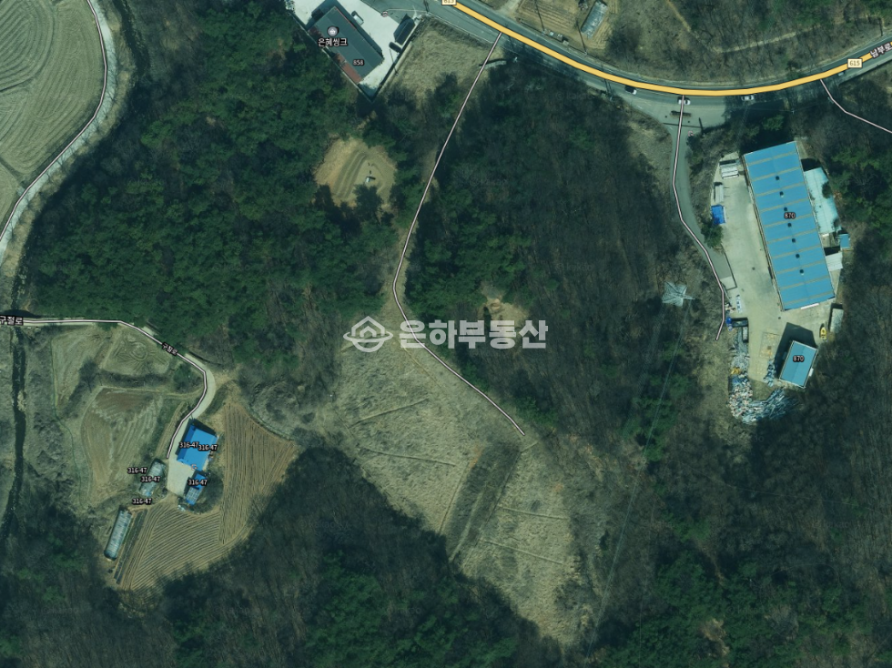 충남 당진시 순성면 성북리 약 6500평 토목공사가 완료된 임야 매매 매물번호 10310 사진 1